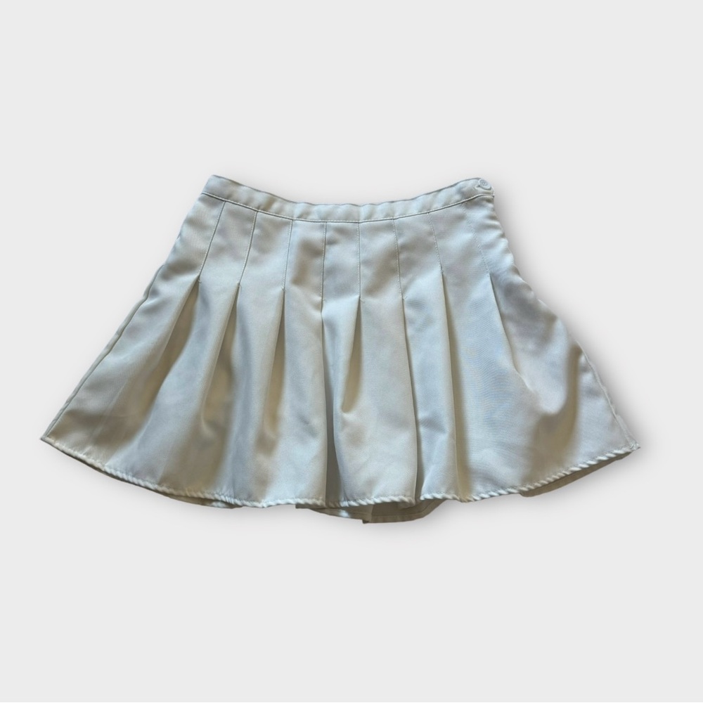 Vintage 70s/80s white mini skirt, tennis skirt, pleaded, fully lined